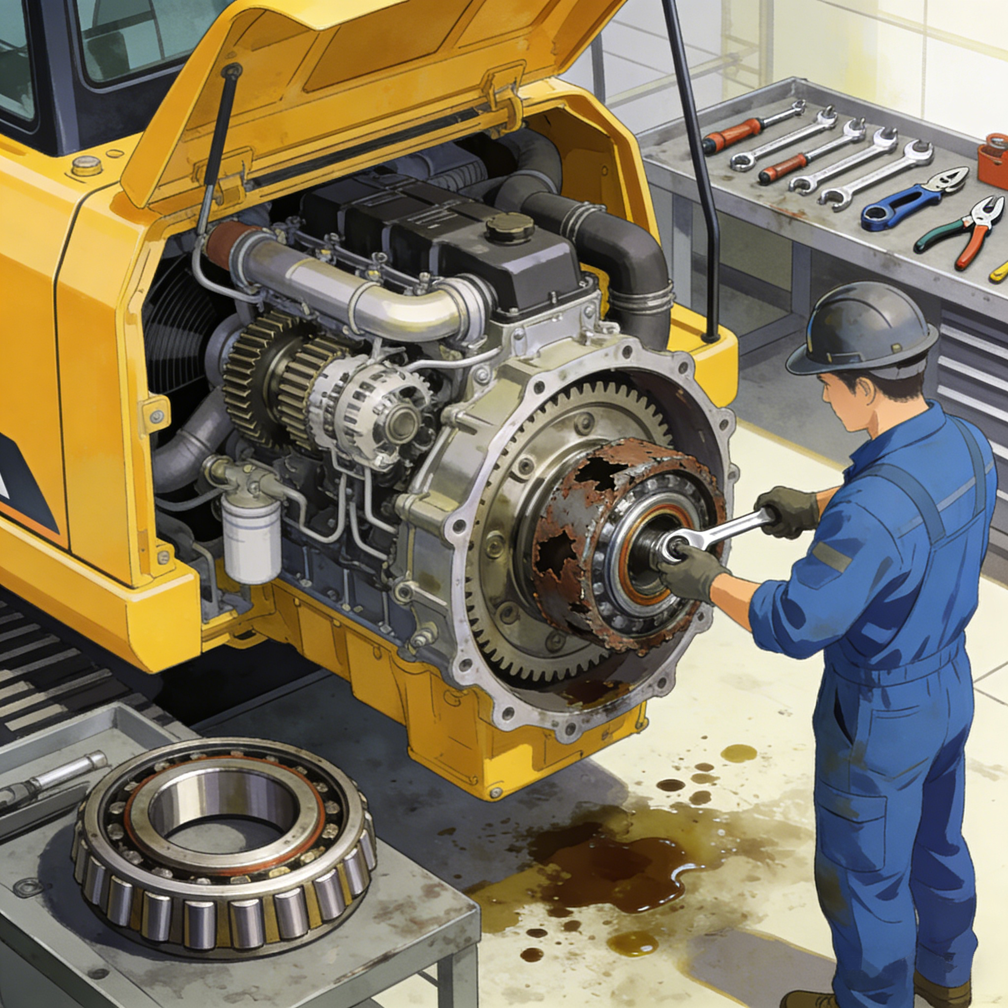 Excavator Parts: Repair or Replace? Critical Value Calculation Guide to Save Money
