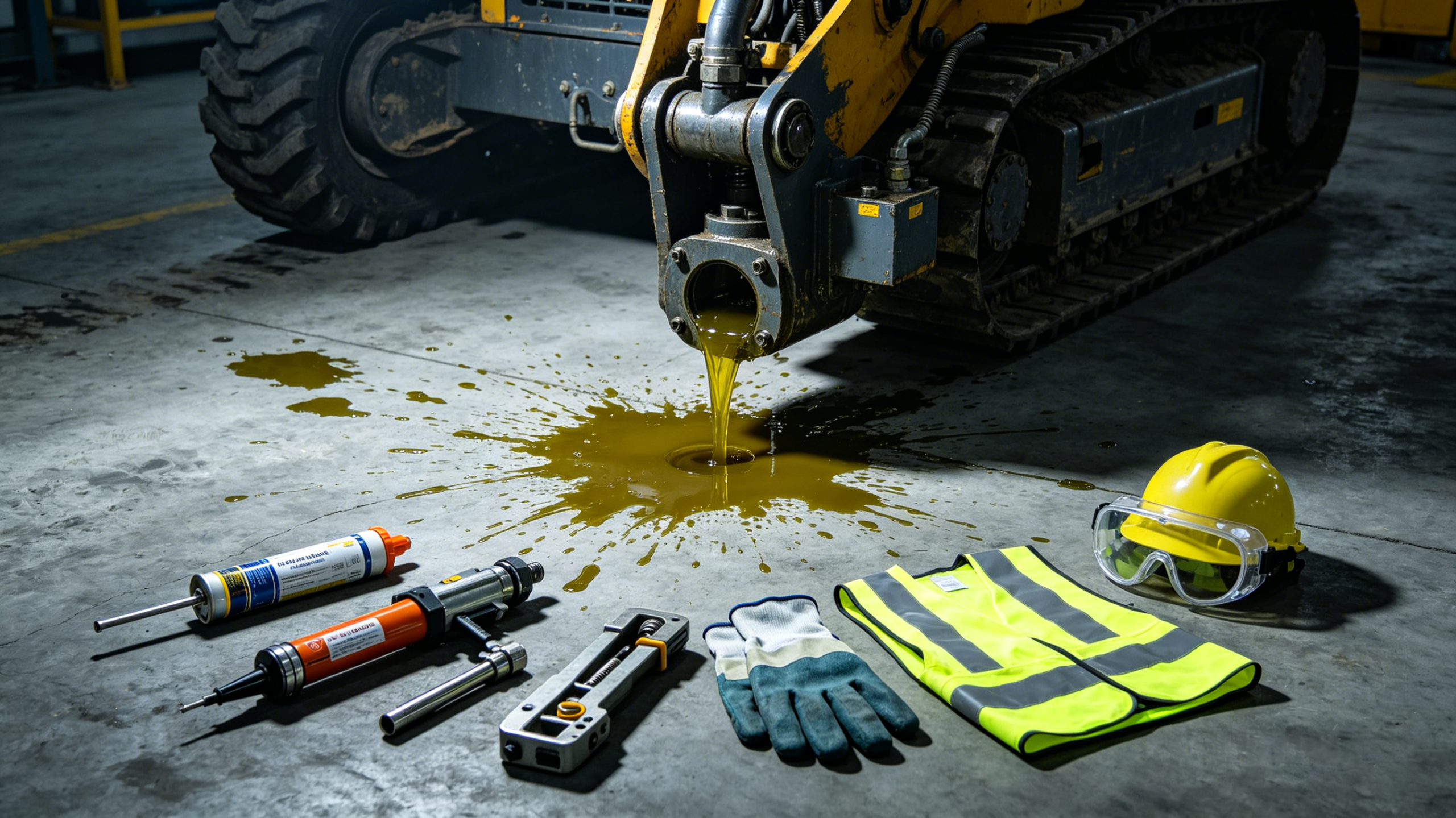 Hydraulic System Leak Emergency: Temporary Leak Stopping Methods & Safety Precautions